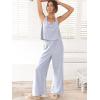 image:imageANRABESS Womens 2 Piece Outfits Linen Pants Jumpsuit Matching Lounge Set Casual Summer Beach Vacation Trendy ClothesLight Blue