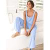 image:imageANRABESS Womens 2 Piece Outfits Linen Pants Jumpsuit Matching Lounge Set Casual Summer Beach Vacation Trendy ClothesSky