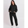 image:imageANRABESS Womens 2 Piece Outfits Lounge Hoodie Oversized Sweatshirt Jogger Sweatpants Y2K Tracksuit Sweatsuit Set Fall ClothesBlack