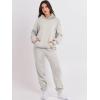 image:imageANRABESS Womens 2 Piece Outfits Lounge Hoodie Oversized Sweatshirt Jogger Sweatpants Y2K Tracksuit Sweatsuit Set Fall ClothesGrey