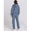 image:imageANRABESS Womens 2 Piece Outfits Lounge Hoodie Oversized Sweatshirt Jogger Sweatpants Y2K Tracksuit Sweatsuit Set Fall ClothesGrey Blue