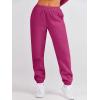 image:imageANRABESS Womens 2 Piece Outfits Lounge Hoodie Oversized Sweatshirt Jogger Sweatpants Y2K Tracksuit Sweatsuit Set Fall ClothesHot Pink
