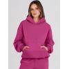 image:imageANRABESS Womens 2 Piece Outfits Lounge Hoodie Oversized Sweatshirt Jogger Sweatpants Y2K Tracksuit Sweatsuit Set Fall ClothesHot Pink