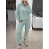 image:imageANRABESS Womens 2 Piece Outfits Lounge Hoodie Oversized Sweatshirt Jogger Sweatpants Y2K Tracksuit Sweatsuit Set Fall ClothesLake