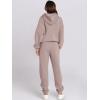 image:imageANRABESS Womens 2 Piece Outfits Lounge Hoodie Oversized Sweatshirt Jogger Sweatpants Y2K Tracksuit Sweatsuit Set Fall ClothesLight Khaki