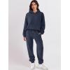 image:imageANRABESS Womens 2 Piece Outfits Lounge Hoodie Oversized Sweatshirt Jogger Sweatpants Y2K Tracksuit Sweatsuit Set Fall ClothesNavy Blue
