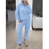 image:imageANRABESS Womens 2 Piece Outfits Lounge Hoodie Oversized Sweatshirt Jogger Sweatpants Y2K Tracksuit Sweatsuit Set Fall ClothesSky