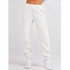 image:imageANRABESS Womens 2 Piece Outfits Lounge Hoodie Oversized Sweatshirt Jogger Sweatpants Y2K Tracksuit Sweatsuit Set Fall ClothesWhite