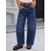 image:imageANRABESS Womens Barrel Jeans Mid Rise Wide Leg Denim Pants Casual Baggy Relaxed Fit Y2K Streetwear Boyfriend Ankle LengthBlue