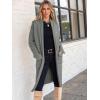 image:imageANRABESS Womens Cardigan Long Sweater Oversized Open Front Knit Coatigan Duster Coat 2025 Trendy Fall Outfits OuterwearDeep Grey
