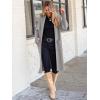 image:imageANRABESS Womens Cardigan Long Sweater Oversized Open Front Knit Coatigan Duster Coat 2025 Trendy Fall Outfits OuterwearGray