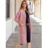 image:imageANRABESS Womens Cardigan Long Sweater Oversized Open Front Knit Coatigan Duster Coat 2025 Trendy Fall Outfits OuterwearPink