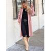 image:imageANRABESS Womens Cardigan Long Sweater Oversized Open Front Knit Coatigan Duster Coat 2025 Trendy Fall Outfits OuterwearPink