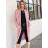 image:imageANRABESS Womens Cardigan Long Sweater Oversized Open Front Knit Coatigan Duster Coat 2025 Trendy Fall Outfits OuterwearPink