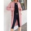 image:imageANRABESS Womens Cardigan Long Sweater Oversized Open Front Knit Coatigan Duster Coat 2025 Trendy Fall Outfits OuterwearPink