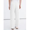 image:imageANRABESS Womens Casual Pants 2026 Summer Loose Fit Lounge Pants with Pockets High Waisted Elastic Waist Straight Leg TrousersWhite