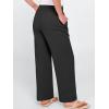 image:imageANRABESS Womens Casual Pants Summer High Waist Drawstring Loose Fit 2026 Beach Lightweight Comfy Lounge Trousers with PocketsBlack