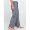 image:imageANRABESS Womens Casual Pants Summer High Waist Drawstring Loose Fit 2026 Beach Lightweight Comfy Lounge Trousers with PocketsGrey