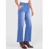 image:imageANRABESS Womens Jeans High Waist Straight Leg Stretchy Ankle Length Denim Pants with PocketsClassic Blue