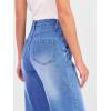 image:imageANRABESS Womens Jeans High Waist Straight Leg Stretchy Ankle Length Denim Pants with PocketsClassic Blue