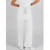 image:imageANRABESS Womens Jumpsuits 2026 Spring Fall Thick Casual Romper Sleeveless Wide Leg Pants One Piece Outfits Vacation ClothesWhite