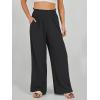 image:imageANRABESS Womens Linen Pants 2026 Summer Casual Loose Wide Leg Palazzo Pants High Waist Flowy Beach Trousers Work OutfitsBlack