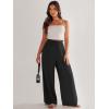 image:imageANRABESS Womens Linen Pants 2026 Summer Casual Loose Wide Leg Palazzo Pants High Waist Flowy Beach Trousers Work OutfitsBlack