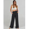 image:imageANRABESS Womens Linen Pants 2026 Summer Casual Loose Wide Leg Palazzo Pants High Waist Flowy Beach Trousers Work OutfitsBlack