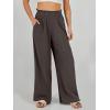 image:imageANRABESS Womens Linen Pants 2026 Summer Casual Loose Wide Leg Palazzo Pants High Waist Flowy Beach Trousers Work OutfitsCoffee