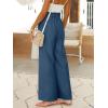 image:imageANRABESS Womens Linen Pants 2026 Summer Casual Loose Wide Leg Palazzo Pants High Waist Flowy Beach Trousers Work OutfitsDeep Blue
