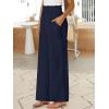 image:imageANRABESS Womens Linen Pants 2026 Summer Casual Loose Wide Leg Palazzo Pants High Waist Flowy Beach Trousers Work OutfitsNavy Blue