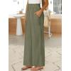 image:imageANRABESS Womens Linen Pants 2026 Summer Casual Loose Wide Leg Palazzo Pants High Waist Flowy Beach Trousers Work OutfitsOlive