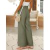 image:imageANRABESS Womens Linen Pants 2026 Summer Casual Loose Wide Leg Palazzo Pants High Waist Flowy Beach Trousers Work OutfitsOlive