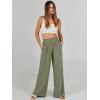 image:imageANRABESS Womens Linen Pants 2026 Summer Casual Loose Wide Leg Palazzo Pants High Waist Flowy Beach Trousers Work OutfitsOlive