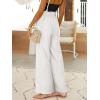 image:imageANRABESS Womens Linen Pants 2026 Summer Casual Loose Wide Leg Palazzo Pants High Waist Flowy Beach Trousers Work OutfitsWithe Cream