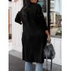 image:imageANRABESS Womens Long Cardigan Sweater 2025 Fall Fashion Casual Oversized Knit Open Front Coatigan Jacket Coat OutfitsBlack