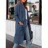image:imageANRABESS Womens Long Cardigan Sweater 2025 Fall Fashion Casual Oversized Knit Open Front Coatigan Jacket Coat OutfitsDeep Blue
