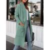 image:imageANRABESS Womens Long Cardigan Sweater 2025 Fall Fashion Casual Oversized Knit Open Front Coatigan Jacket Coat OutfitsGray Green