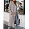 image:imageANRABESS Womens Long Cardigan Sweater 2025 Fall Fashion Casual Oversized Knit Open Front Coatigan Jacket Coat OutfitsGray Khaki