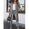 image:imageANRABESS Womens Long Cardigan Sweater 2025 Fall Fashion Casual Oversized Knit Open Front Coatigan Jacket Coat OutfitsGrey Khaki