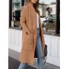 image:imageANRABESS Womens Long Cardigan Sweater 2025 Fall Fashion Casual Oversized Knit Open Front Coatigan Jacket Coat OutfitsKhaki Pink