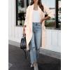 image:imageANRABESS Womens Long Cardigan Sweater 2025 Fall Fashion Casual Oversized Knit Open Front Coatigan Jacket Coat OutfitsLight Pink