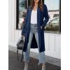image:imageANRABESS Womens Long Cardigan Sweater 2025 Fall Fashion Casual Oversized Knit Open Front Coatigan Jacket Coat OutfitsNavy Blue