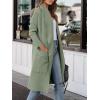 image:imageANRABESS Womens Long Cardigan Sweater 2025 Fall Fashion Casual Oversized Knit Open Front Coatigan Jacket Coat OutfitsOlive