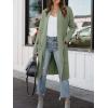 image:imageANRABESS Womens Long Cardigan Sweater 2025 Fall Fashion Casual Oversized Knit Open Front Coatigan Jacket Coat OutfitsOlive