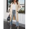 image:imageANRABESS Womens Long Cardigan Sweater 2025 Fall Fashion Casual Oversized Knit Open Front Coatigan Jacket Coat OutfitsParchment