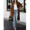 image:imageANRABESS Womens Long Cardigan Sweater 2025 Fall Fashion Casual Oversized Knit Open Front Coatigan Jacket Coat OutfitsRed Brown Auburn
