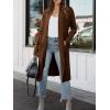 image:imageANRABESS Womens Long Cardigan Sweater 2025 Fall Fashion Casual Oversized Knit Open Front Coatigan Jacket Coat OutfitsRed Brown Auburn