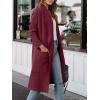 image:imageANRABESS Womens Long Cardigan Sweater 2025 Fall Fashion Casual Oversized Knit Open Front Coatigan Jacket Coat OutfitsWine Red