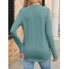 image:imageANRABESS Womens Long Sleeve Shirts V Neck Business Casual Work Tunic Tops Basic Tees 2025 Fall OutfitsCadet Blue